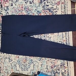Mario Serrani Navy & Black Patterned Pants, Size 16